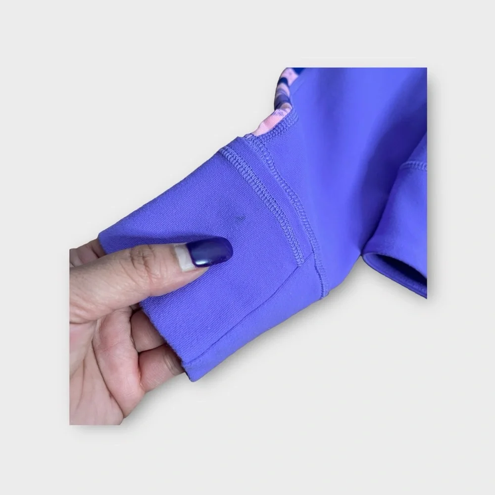 Ivivva By Lululemon Pink & Lavender Perfect Your Practice Jacket